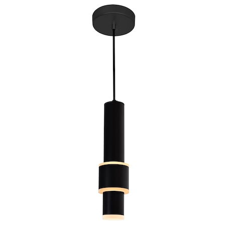 Cwi Lighting Lena LED Integrated Mini Pendant With Black Finish 1390P5-1-101